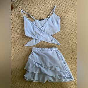 Boohoo Two Piece Skort Set